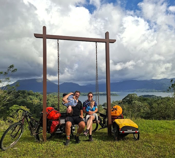 arenal family costa rica bikepacking
